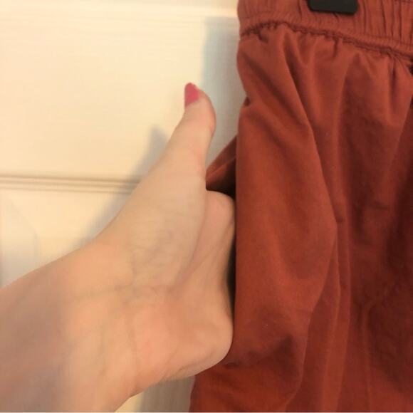 Evereve Sundry Sunday Skirt Bungee Drawstring Terracotta Rust Orange Size Medium - Picture 7 of 12